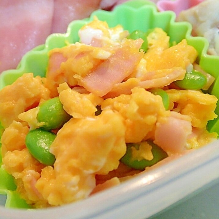 お弁当 ハムと枝豆の卵炒め レシピ 作り方 By ぷ みぃまま 楽天レシピ お弁当 ハムと枝豆の卵炒め レシピ 作り方 By ぷ みぃまま 楽天レシピ